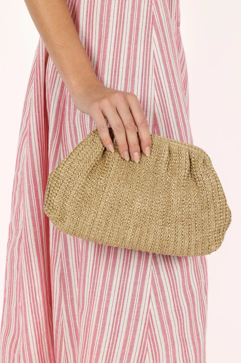 Stella Straw Clutch
