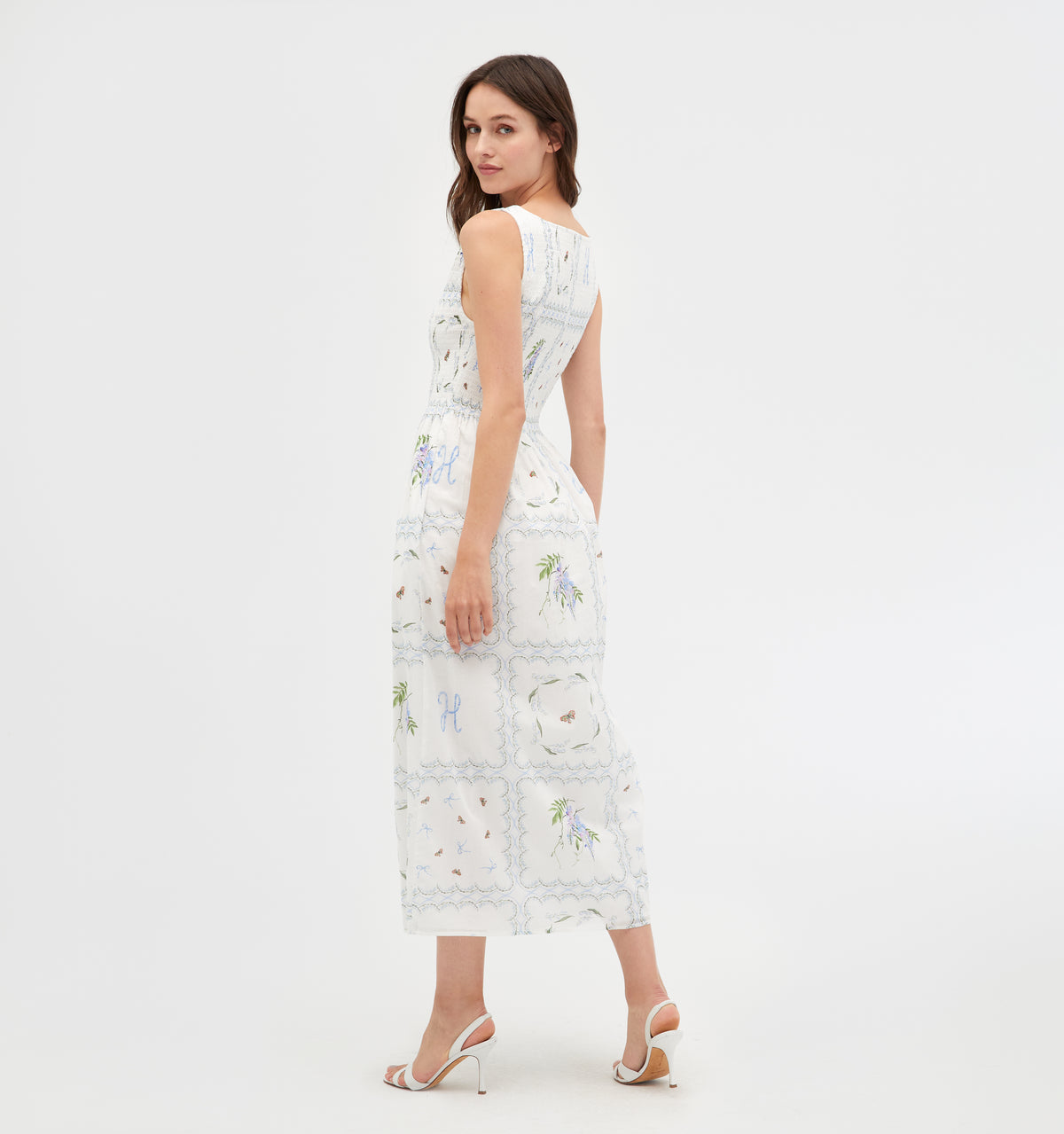 White Floral Patchwork Hill House Home